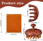 ElevateTech Wooden Scalp Massage Comb, Sandalwood Head Massager - Image 2