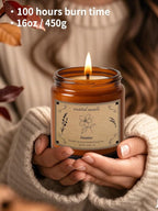 Scented Candles for Home, 16oz Large Jar Scented Candle – Jasmine Soy Wax Candle - Image 4