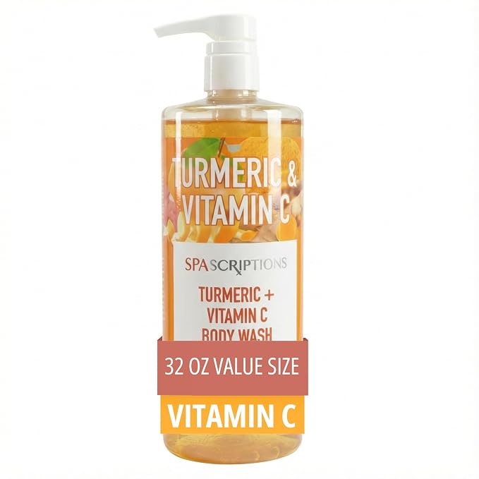 SpaScriptions Vitamin C & Turmeric Body Wash – Brightening Gentle Cleansing by Spascriptions