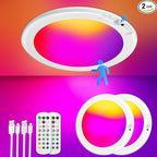 2 Pack Rechargeable Motion Sensor Ceiling Light by TheBairthTheBest