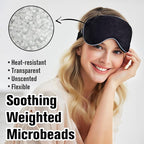 BeHoomi Heated Eye Mask, Weighted Sleep Mask Warm Compress - Image 4