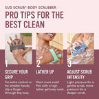Sud Scrub® Antimicrobial Silicone Body Scrubber, Exfoliating Body Brush - Image 7