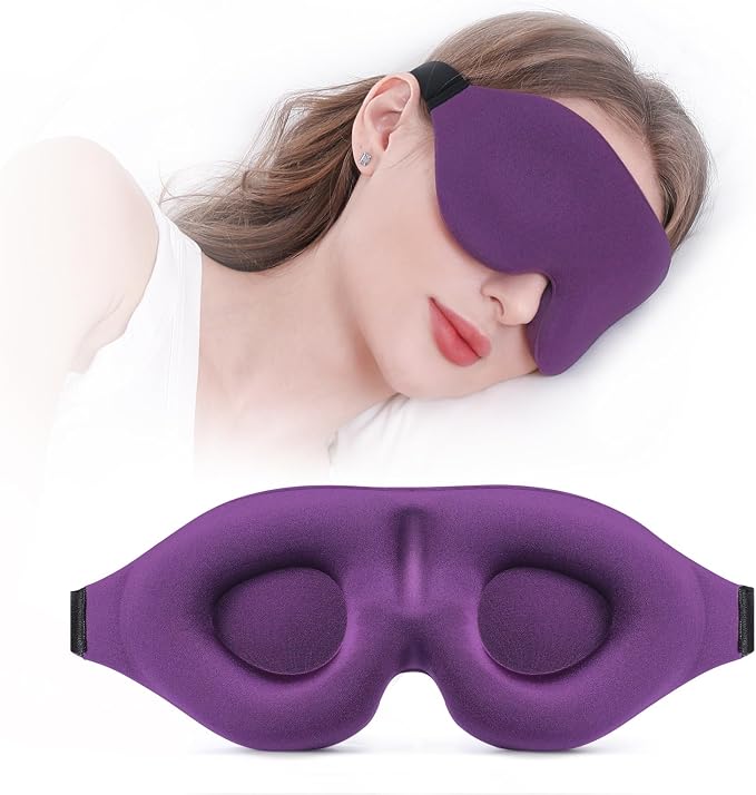 YIVIEW Sleep Mask for Side Sleeper, Complete Light Blocking 3D Sleeping Eye Mask by YIVIEW