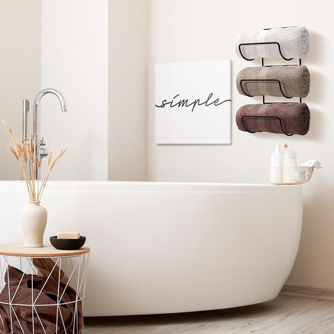 Sorbus Towel Holder for Bathroom Wall - Image 4