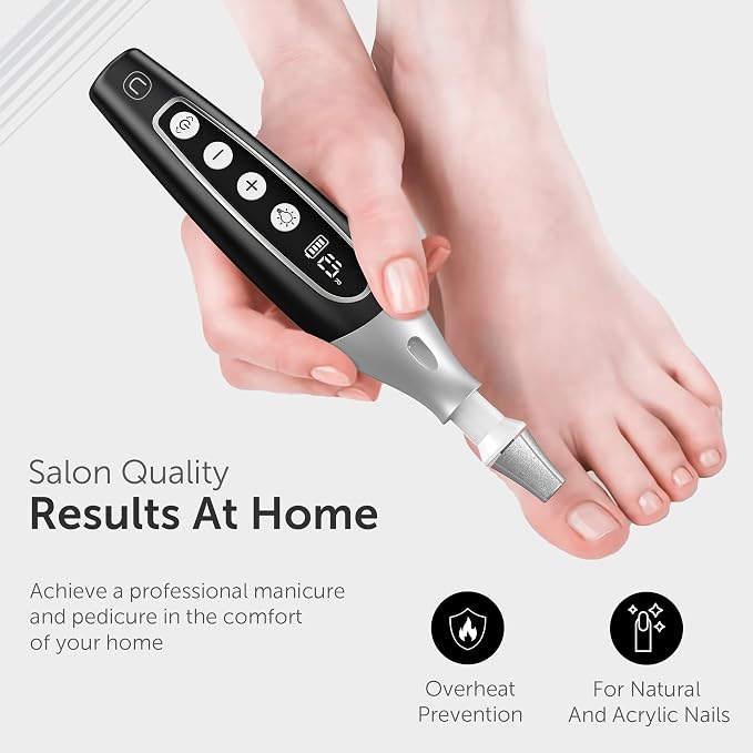 UTILYZE PediLux Pro Professional Manicure Pedicure Kit, Thick Toenail Grinder - Image 5
