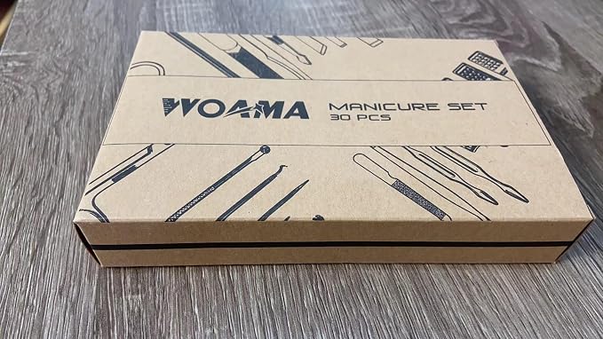 WOAMA Manicure Set Nail Clippers 30-piece Pedicure Kit Manicure Tools Nail - Image 9