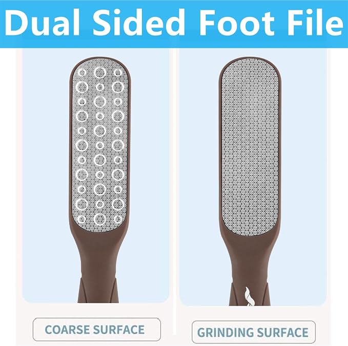 Fu Store 2 Pack Foot Files Callus Remover Stainless Steel Foot Rasp and Dual - Image 7