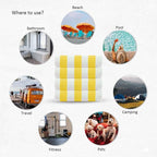 CASA COPENHAGEN Cabana Beach Towel Designed in Denmark Rough and Tough - Image 5