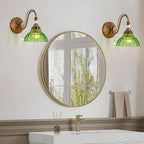1 Piece Vintage Wall Sconce, 1-Light Matte Antique Brass Finish Wall Sconce - Image 9