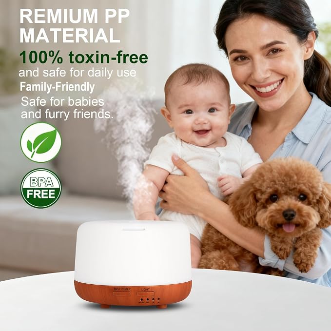 Marchred 300ML Essential Oil Diffuser, Small Aromatherapy Diffuser - Image 6