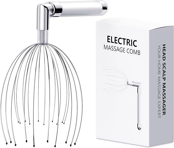 Head Massager Scalp, Vibrating Electric Scalp Massagers, Battery Powered Head by Winyoung