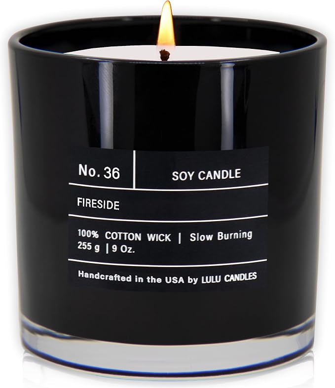 Lulu Candles | Fireside | Smells Like a Bonfire | Luxury Scented Soy Jar Candle by LULUCANDLES