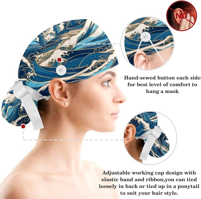 Scrub Cap, Nurse Hat, Surgical Cap - Image 3