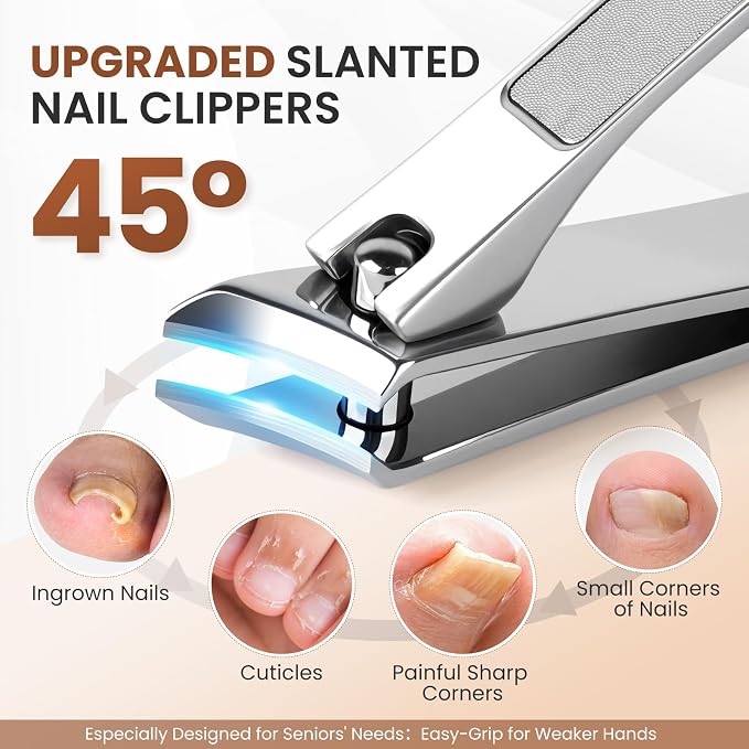 LIONVISON Ingrown Toenail Removal Kit: 8 Pcs Professional Toenail Clippers - Image 5