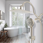 Hibbent All Metal CUPC Certified Shower Head, Handheld Showerhead Combo - Image 9