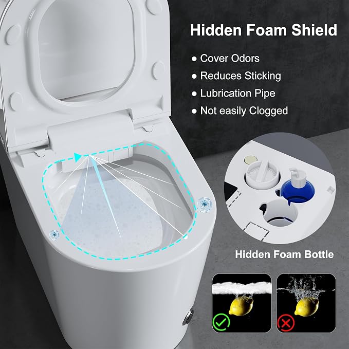 TDH Smart Toilet with Bidet Built in, Foam Shield, Heated Seat with Instant - Image 2