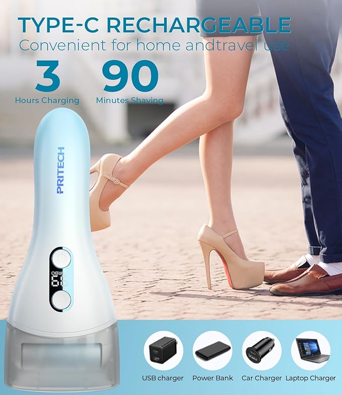Electric Callus Remover for feet, Rechargeable Foot File Electronic Pedicure - Image 4