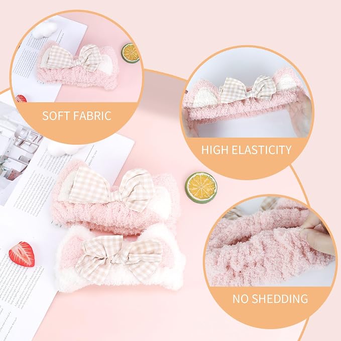 PERFECTSIGHT Kawaii Headband for Spa, Washing Face, Party - Image 2