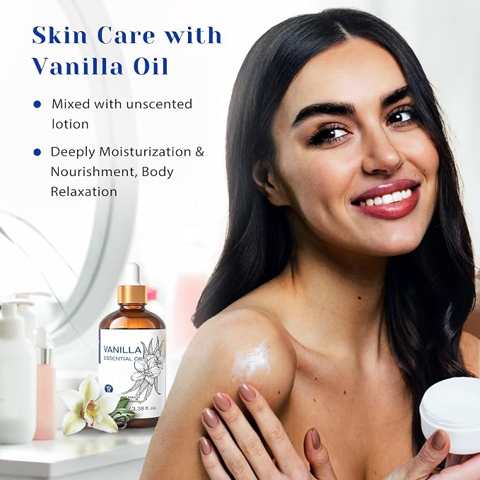 HIQILI Vanilla Essential Oil, Undiluted Natural Strong Fragrance Add in Skin - Image 3