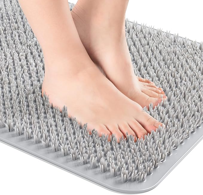 OTHWAY Non Slip Grassy Bathtub Mat : 25.6X13.4 inches Sturdy But Soft Bath by OTHWAY
