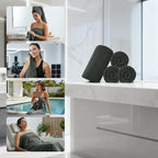 REDKISS 4 Pack Premium Bath Towels, Plush Coral Fleece Towels - Image 6