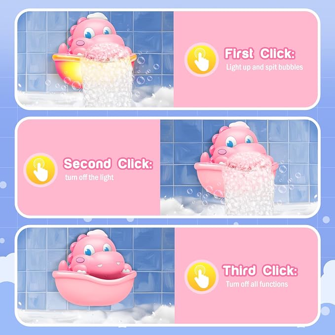 Baby Bath Toys Light Up Bath Bubble Machine - Image 7