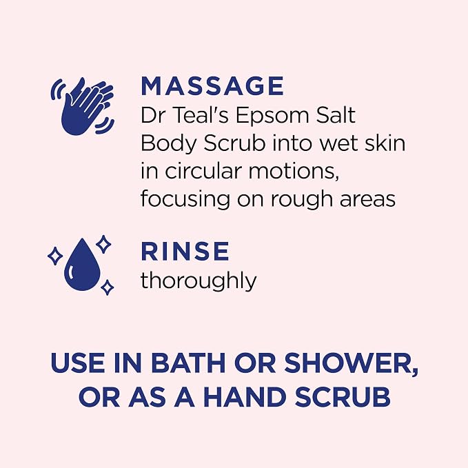 Dr Teal's Pink Himalayan Salt Body Scrub, Restore & Replenish - Image 3
