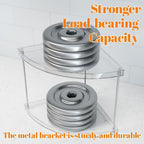 Yieach Clear Corner Bathroom Counter Organizer, 2Tier Tiered Countertop Corner - Image 4