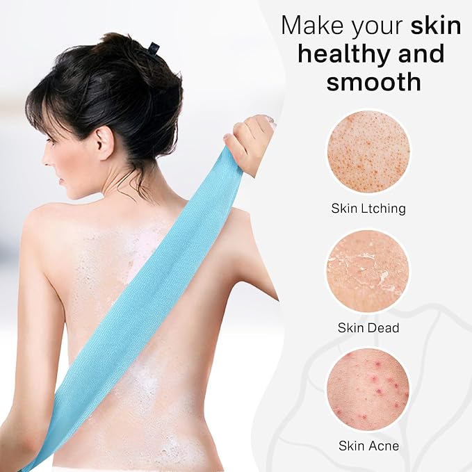 Yiclick Exfoliating Washcloth Towel, Japanese Exfoliating Bath Wash Cloth - Image 4