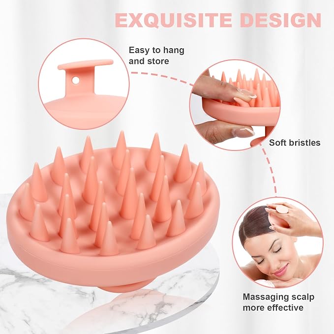 Meartchy Silicone Scalp Massager, Scalp Scrubber - Image 3