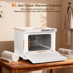 Hot Towel Cabinet, Yofuly 8L White Towel Heater - Image 4