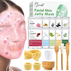 Pjordo Jelly Masks Set for Facials Professional Spa, 10 Pack Jelly Mask Powder by Pjordo