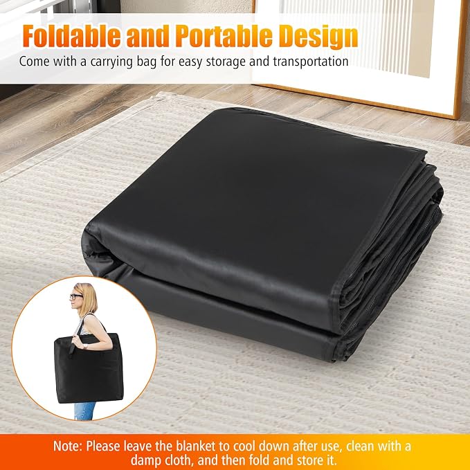 COSTWAY Infrared Sauna Blanket, Portable Full-Body Personal Sauna - Image 5
