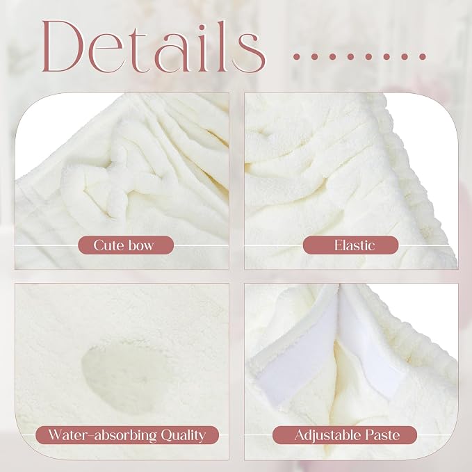 Xtinmee 2 Sets Womens Wrap Towel - Image 3