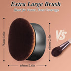 75MM Extra Large Self Tanner Kabuki Makeup Brush – Ultra Soft Dense Vegan - Image 2