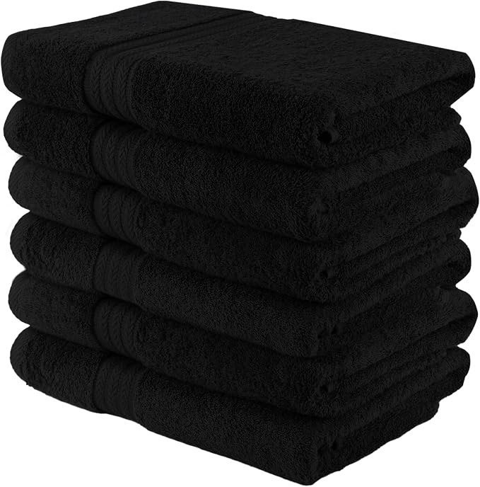 HERCULEAN Large Bath Towels 24 x 50 Pack of 6 | Quick Dry and Highly Absorbent - Image 7