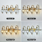 Piepooye Vintage Bathroom Light Fixtures Gold Vanity Light - Image 4
