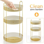 Rotating Makeup Organizer Countertop, Skincare Organizers, Spinning Perfume - Image 7