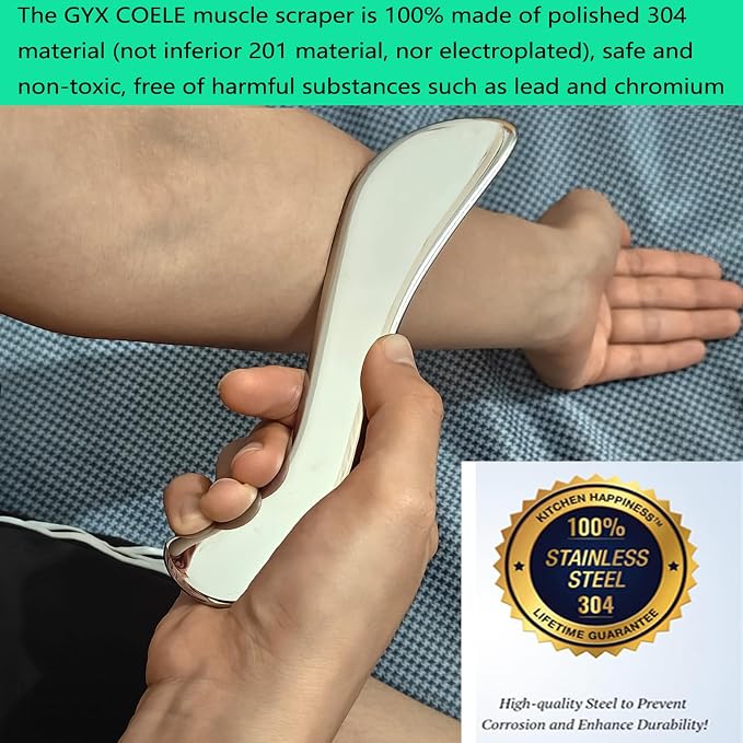 Stainless Steel Muscle Scraper Tool, Gua sha Scraping Massage Tool IASTM Tools - Image 6