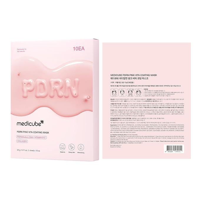 medicube Salmon DNA PDRN Pink Vita Coating Sheet Mask 10EA - Image 7