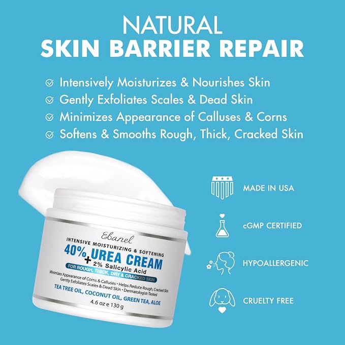 Ebanel Urea Cream 40% plus Salicylic Acid 2%, Foot Cream - Image 3