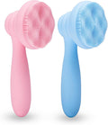 2 PC Silicone Facial Cleansing Brush Facial Scrubber Manual Exfoliating Facial by MtBoi