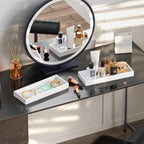 ZHWS Bathroom Vanity Tray for Countertop Decor Perfume Jewelry Toiletries - Image 2