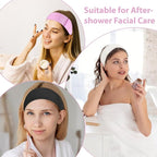 30Pcs Disposable Spa Facial Headbands, Non-Woven Stretch Disposable Headbands - Image 5