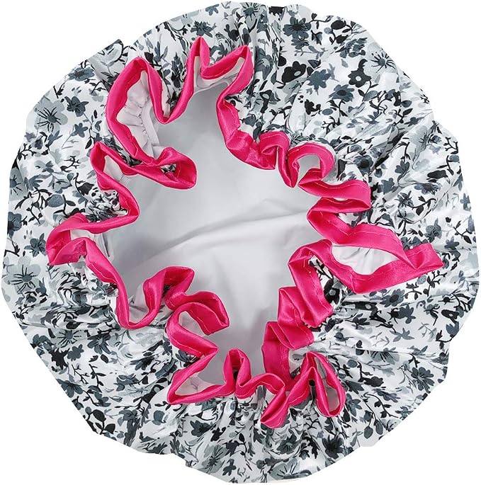 allydrew Reusable Women's Waterproof Shower Caps - Image 2