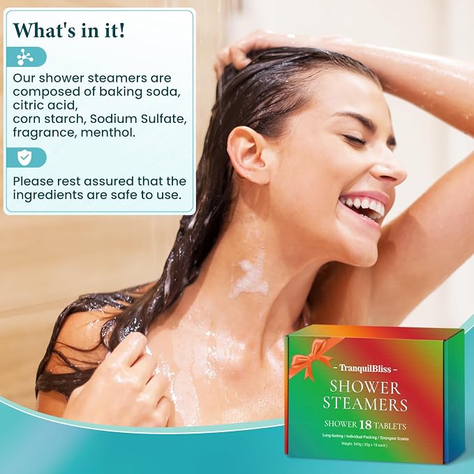 TranquilBliss 18 Pack Shower Steamers - Image 4