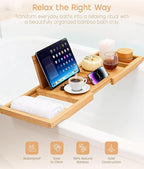 Bathtub Tray Caddy Expandable, Foldable Bath Tray, Bathtub Trays - Image 2