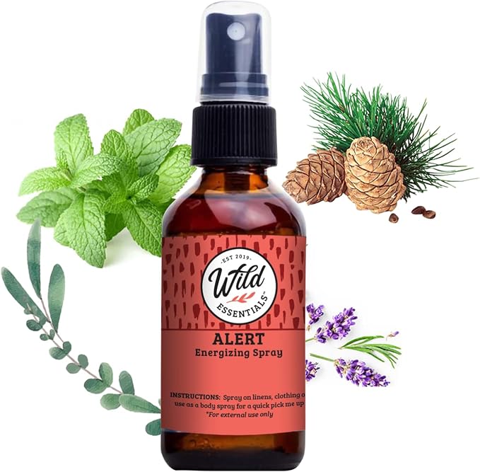 Wild Essentials All Natural Essential Oil Sprays, 2 Ounce, Organic Witch Hazel by WildEssentials