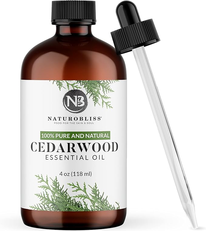 NaturoBliss Cedarwood Essential Oil – Huge 4 Fl Oz – 100% Pure and Natural – by NaturoBliss