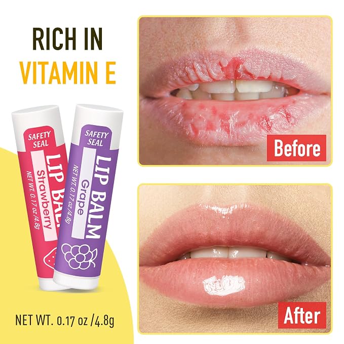 YesBes 64 Pack Lip Balm, Natural Lip Balm Bulk - Image 6